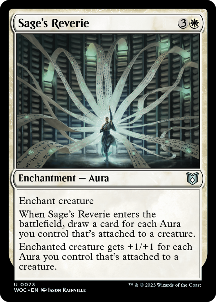 Sage's Reverie [Wilds of Eldraine Commander] | Dragon's Lair Comics and Fantasy Houston TX