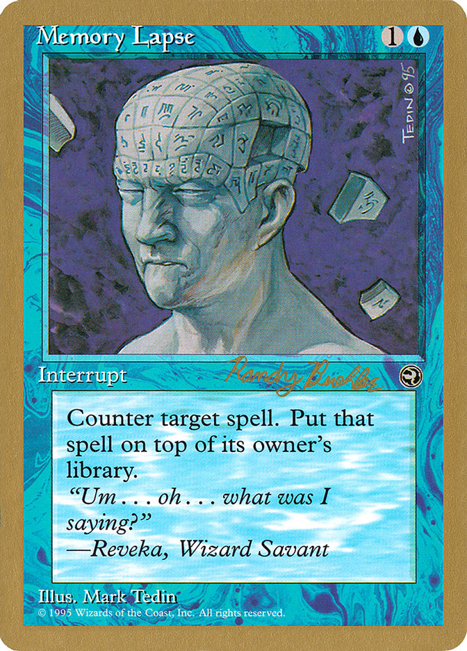 Memory Lapse (Randy Buehler) [World Championship Decks 1998] | Dragon's Lair Comics and Fantasy Houston TX