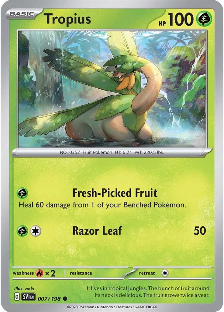 Tropius (007/198) [Scarlet & Violet: Base Set] | Dragon's Lair Comics and Fantasy Houston TX