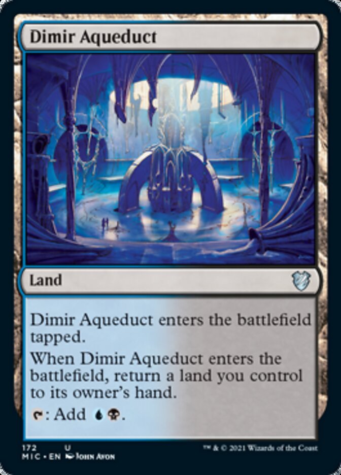 Dimir Aqueduct [Innistrad: Midnight Hunt Commander] | Dragon's Lair Comics and Fantasy Houston TX