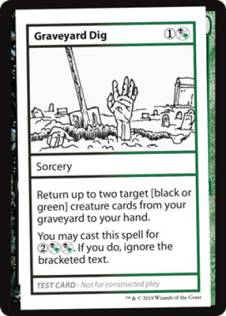 Graveyard Dig (2021 Edition) [Mystery Booster Playtest Cards] | Dragon's Lair Comics and Fantasy Houston TX