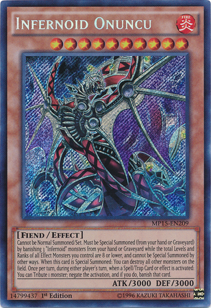 Infernoid Onuncu [MP15-EN209] Secret Rare | Dragon's Lair Comics and Fantasy Houston TX