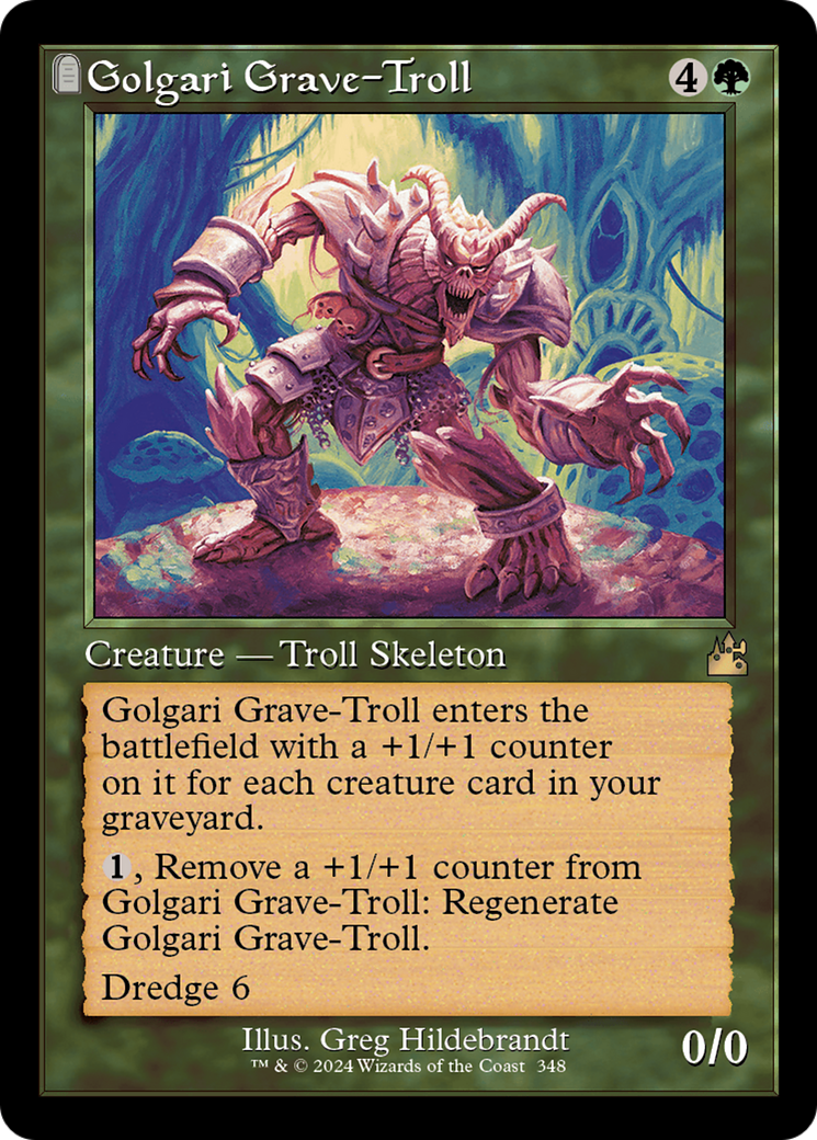Golgari Grave-Troll (Retro Frame) [Ravnica Remastered] | Dragon's Lair Comics and Fantasy Houston TX