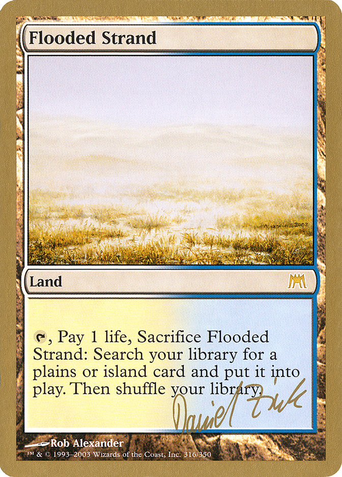 Flooded Strand (Daniel Zink) [World Championship Decks 2003] | Dragon's Lair Comics and Fantasy Houston TX
