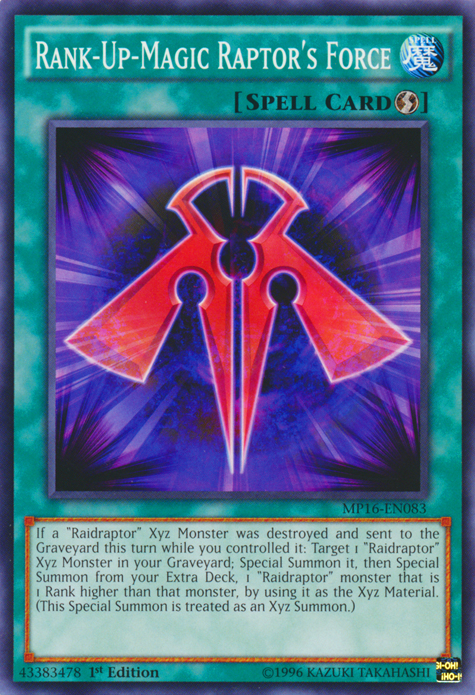 Rank-Up-Magic Raptor's Force [MP16-EN083] Common | Dragon's Lair Comics and Fantasy Houston TX