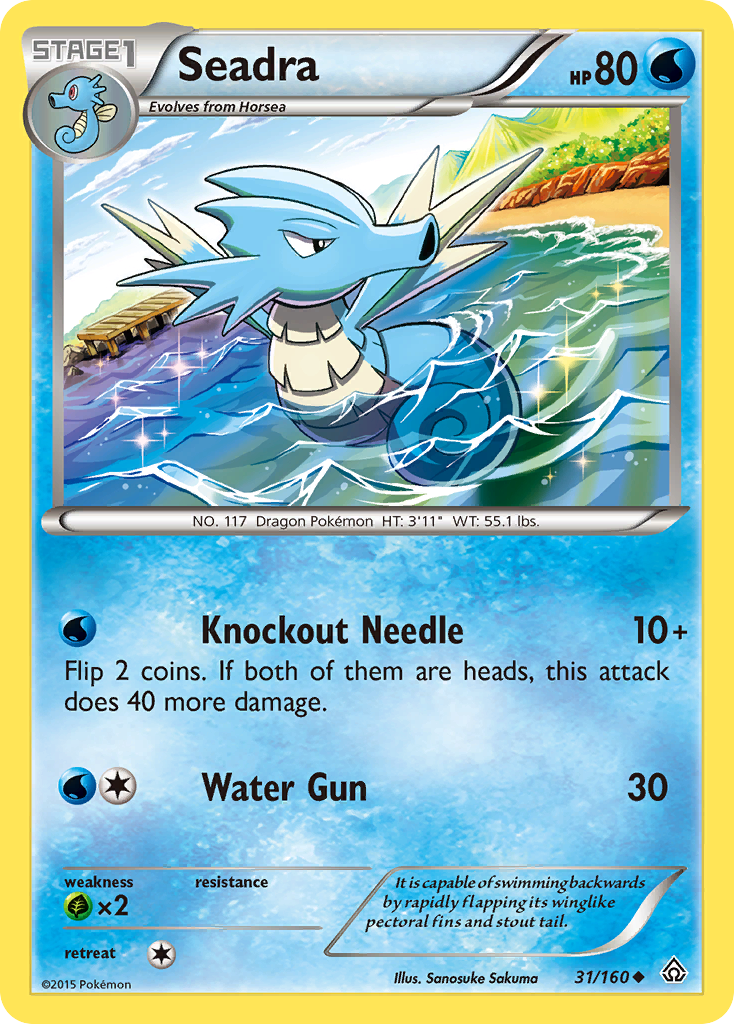 Seadra (31/160) [XY: Primal Clash] | Dragon's Lair Comics and Fantasy Houston TX