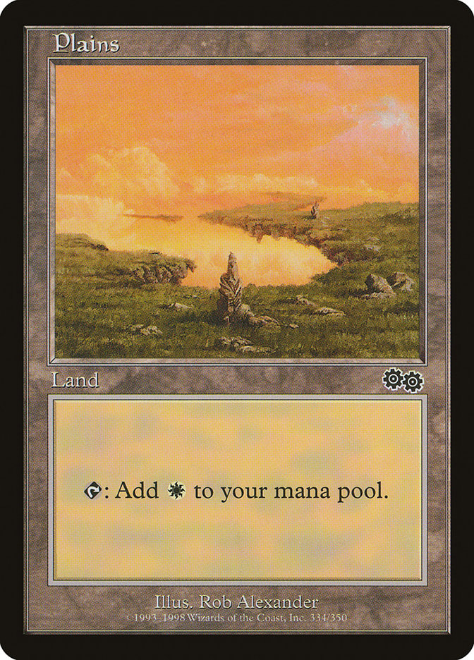 Plains (334) [Urza's Saga] | Dragon's Lair Comics and Fantasy Houston TX