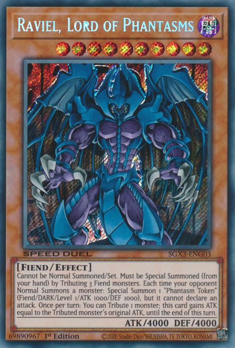 Raviel, Lord of Phantasms [SGX3-ENG03] Secret Rare | Dragon's Lair Comics and Fantasy Houston TX