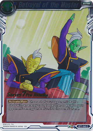 Betrayal of the Master (BT7-045_PR) [Assault of the Saiyans Prerelease Promos] | Dragon's Lair Comics and Fantasy Houston TX