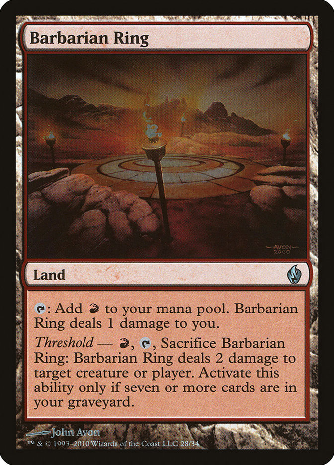 Barbarian Ring [Premium Deck Series: Fire and Lightning] | Dragon's Lair Comics and Fantasy Houston TX