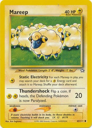 Mareep (65/111) [Neo Genesis Unlimited] | Dragon's Lair Comics and Fantasy Houston TX