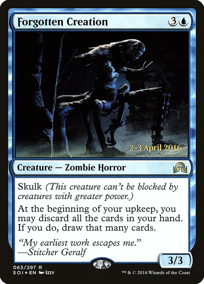 Forgotten Creation [Shadows over Innistrad Prerelease Promos] | Dragon's Lair Comics and Fantasy Houston TX