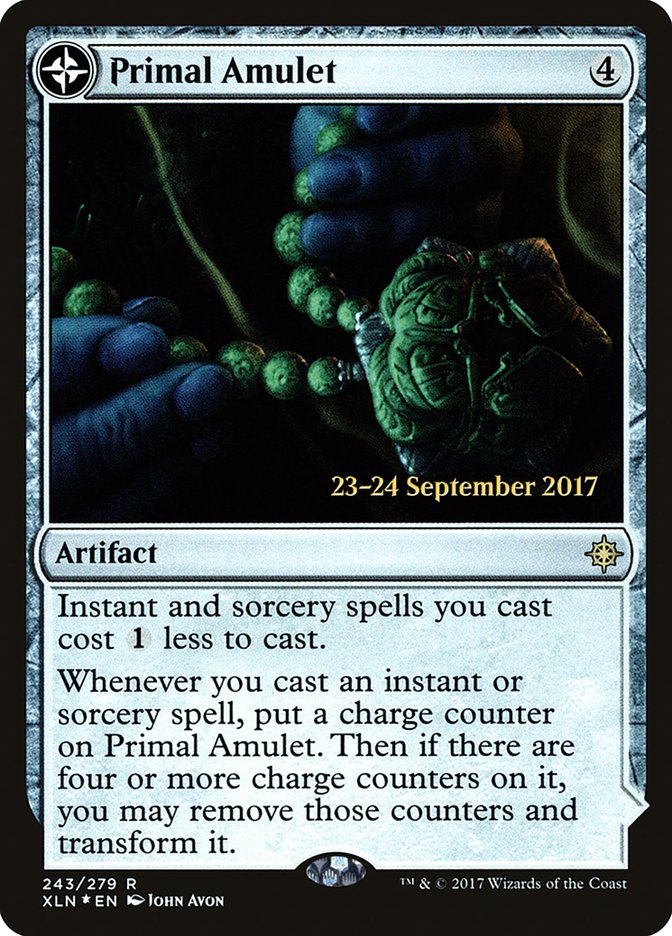 Primal Amulet // Primal Wellspring [Ixalan Prerelease Promos] | Dragon's Lair Comics and Fantasy Houston TX