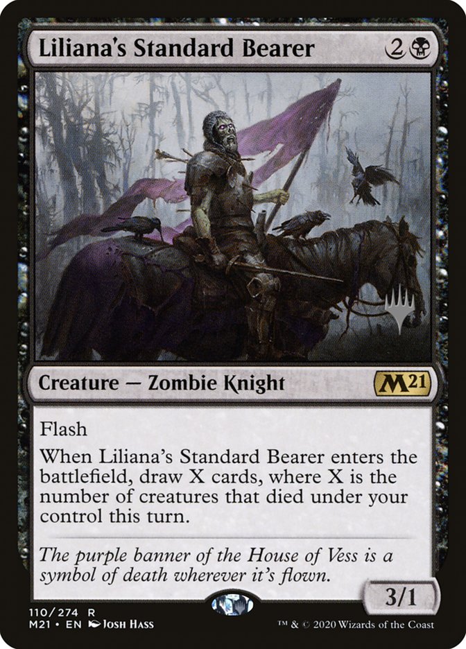 Liliana's Standard Bearer (Promo Pack) [Core Set 2021 Promos] | Dragon's Lair Comics and Fantasy Houston TX