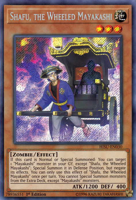 Shafu, the Wheeled Mayakashi [HISU-EN030] Secret Rare | Dragon's Lair Comics and Fantasy Houston TX