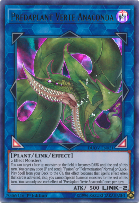Predaplant Verte Anaconda [DUOV-EN021] Ultra Rare | Dragon's Lair Comics and Fantasy Houston TX
