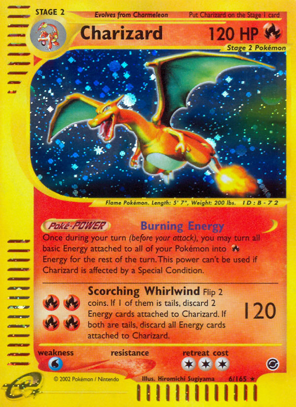 Charizard (6/165) [Expedition: Base Set] | Dragon's Lair Comics and Fantasy Houston TX