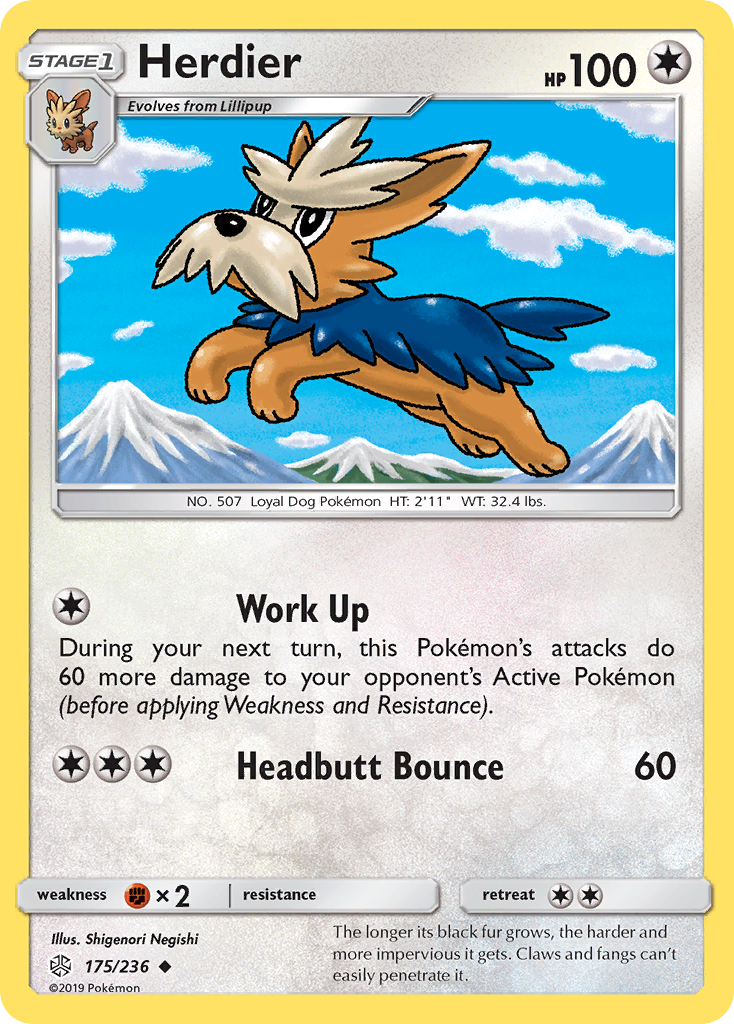 Herdier (175/236) [Sun & Moon: Cosmic Eclipse] | Dragon's Lair Comics and Fantasy Houston TX