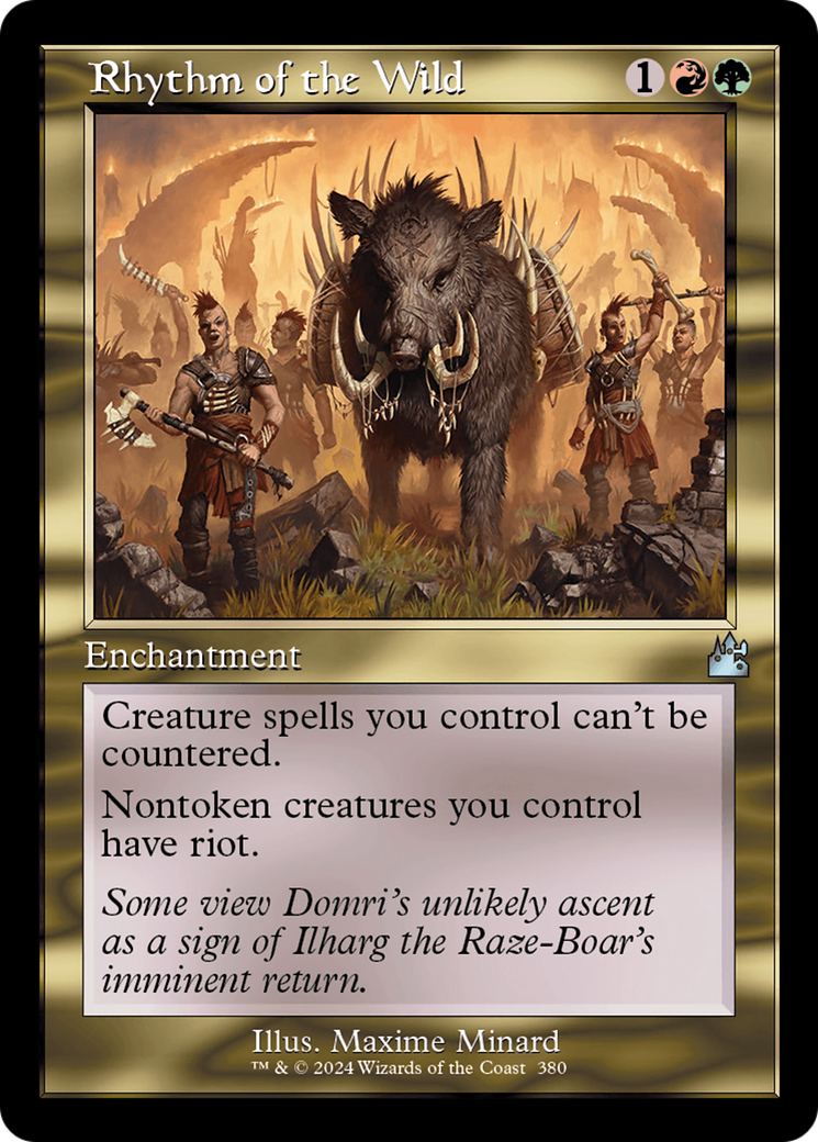 Rhythm of the Wild (Retro Frame) [Ravnica Remastered] | Dragon's Lair Comics and Fantasy Houston TX
