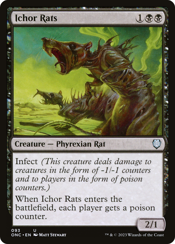 Ichor Rats [Phyrexia: All Will Be One Commander] | Dragon's Lair Comics and Fantasy Houston TX