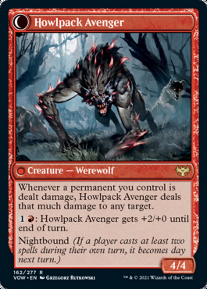 Ill-Tempered Loner // Howlpack Avenger [Innistrad: Crimson Vow] | Dragon's Lair Comics and Fantasy Houston TX
