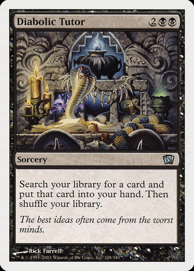Diabolic Tutor [Eighth Edition] | Dragon's Lair Comics and Fantasy Houston TX