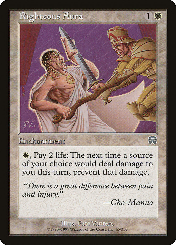 Righteous Aura [Mercadian Masques] | Dragon's Lair Comics and Fantasy Houston TX