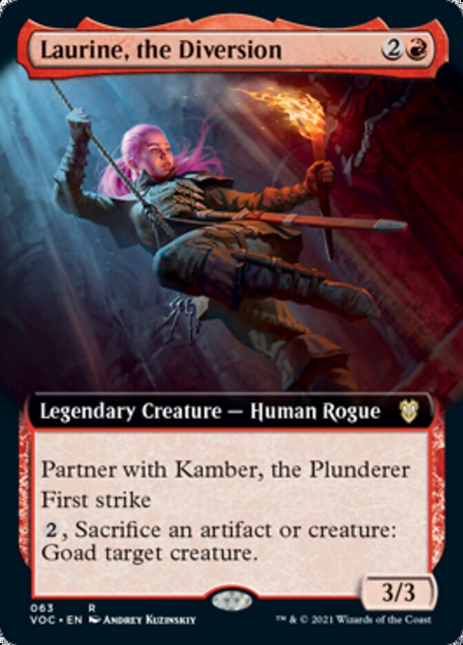 Laurine, the Diversion (Extended Art) [Innistrad: Crimson Vow Commander] | Dragon's Lair Comics and Fantasy Houston TX
