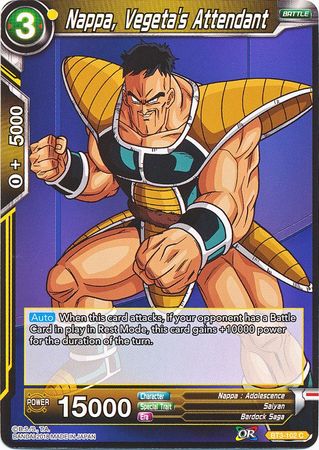 Nappa, Vegeta's Attendant (BT3-102) [Cross Worlds] | Dragon's Lair Comics and Fantasy Houston TX