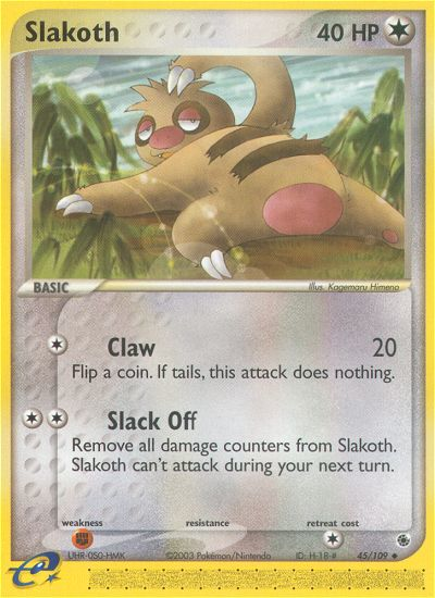 Slakoth (45/109) [EX: Ruby & Sapphire] | Dragon's Lair Comics and Fantasy Houston TX