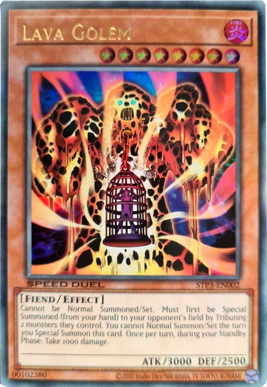 Lava Golem [STP3-EN002] Ultra Rare | Dragon's Lair Comics and Fantasy Houston TX