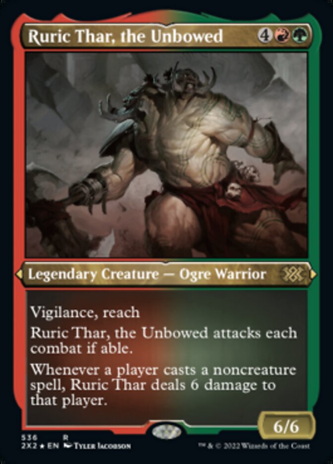 Ruric Thar, the Unbowed (Foil Etched) [Double Masters 2022] | Dragon's Lair Comics and Fantasy Houston TX