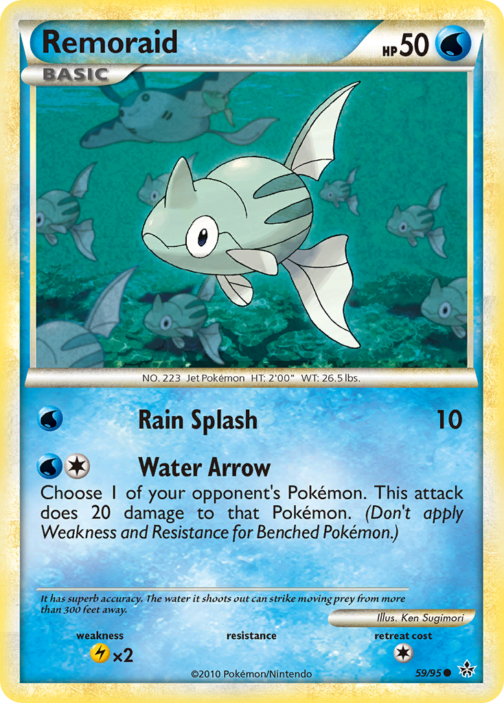 Remoraid (59/95) [HeartGold & SoulSilver: Unleashed] | Dragon's Lair Comics and Fantasy Houston TX