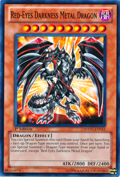Red-Eyes Darkness Metal Dragon [SDDC-EN013] Common | Dragon's Lair Comics and Fantasy Houston TX