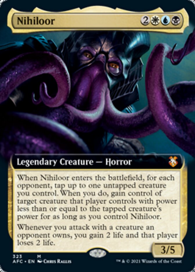 Nihiloor (Extended Art) [Dungeons & Dragons: Adventures in the Forgotten Realms Commander] | Dragon's Lair Comics and Fantasy Houston TX