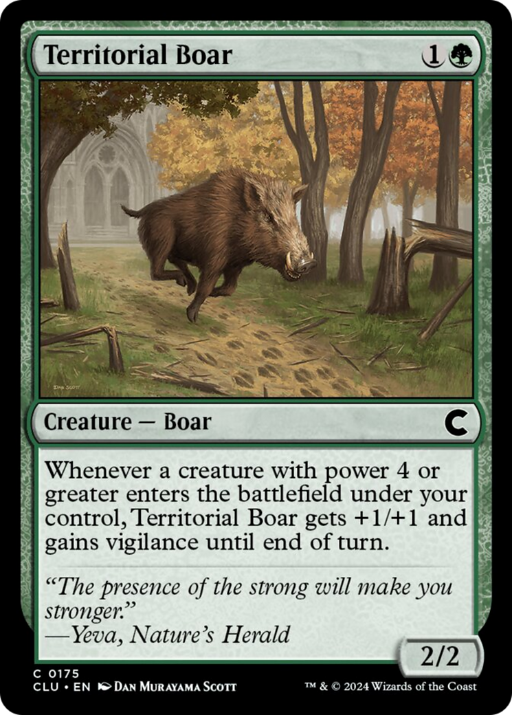 Territorial Boar [Ravnica: Clue Edition] | Dragon's Lair Comics and Fantasy Houston TX