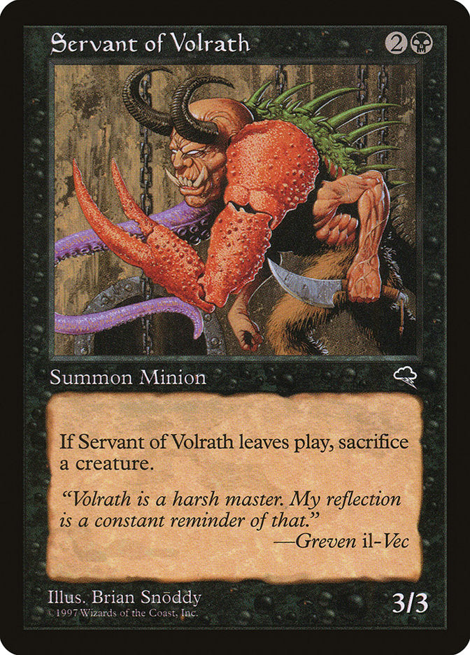 Servant of Volrath [Tempest] | Dragon's Lair Comics and Fantasy Houston TX