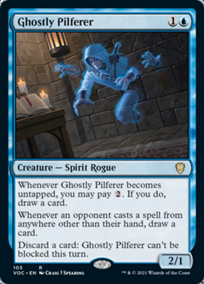 Ghostly Pilferer [Innistrad: Crimson Vow Commander] | Dragon's Lair Comics and Fantasy Houston TX