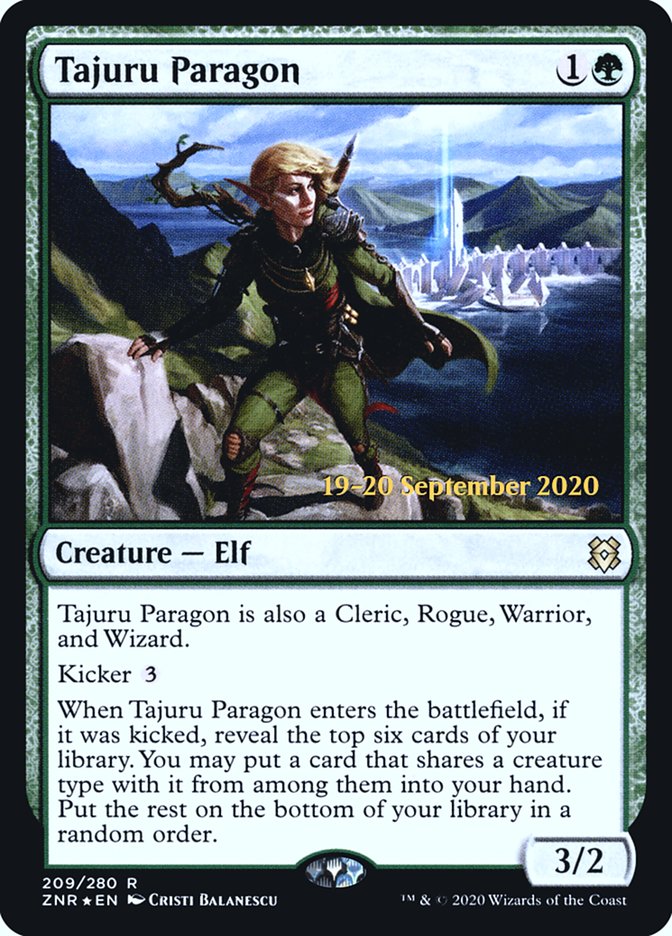 Tajuru Paragon [Zendikar Rising Prerelease Promos] | Dragon's Lair Comics and Fantasy Houston TX