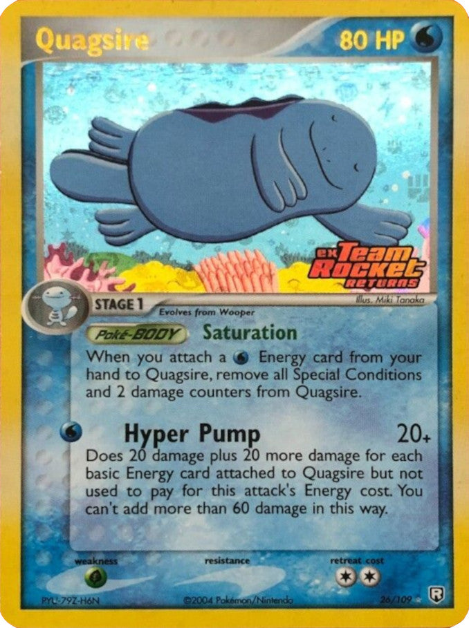 Quagsire (26/109) (Stamped) [EX: Team Rocket Returns] | Dragon's Lair Comics and Fantasy Houston TX