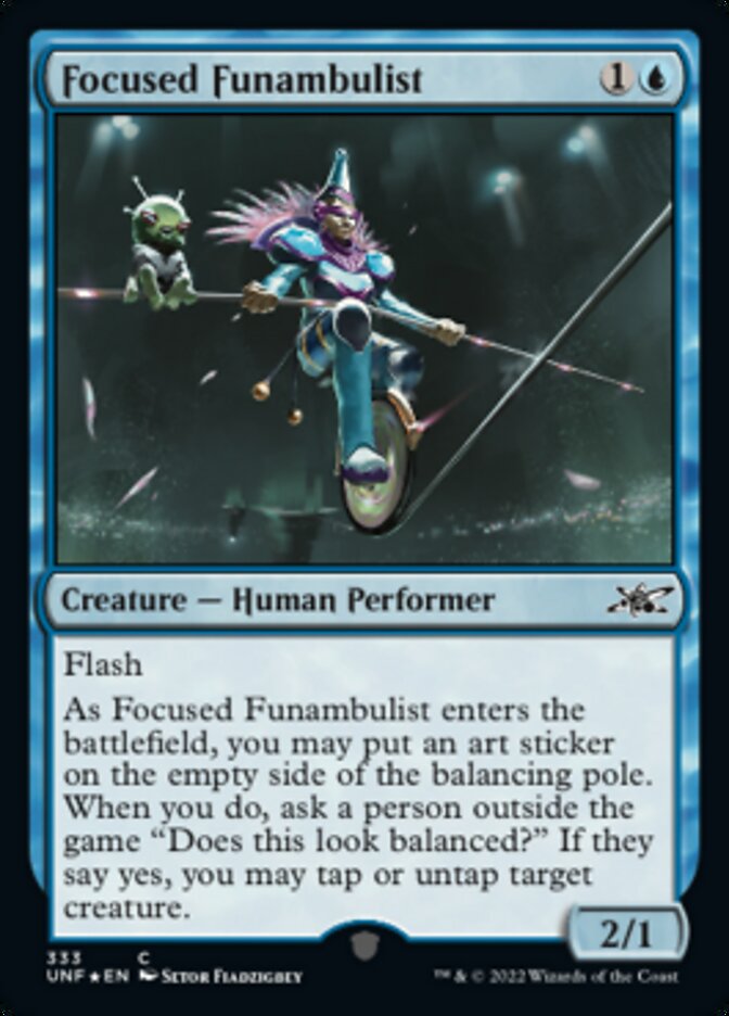 Focused Funambulist (Galaxy Foil) [Unfinity] | Dragon's Lair Comics and Fantasy Houston TX