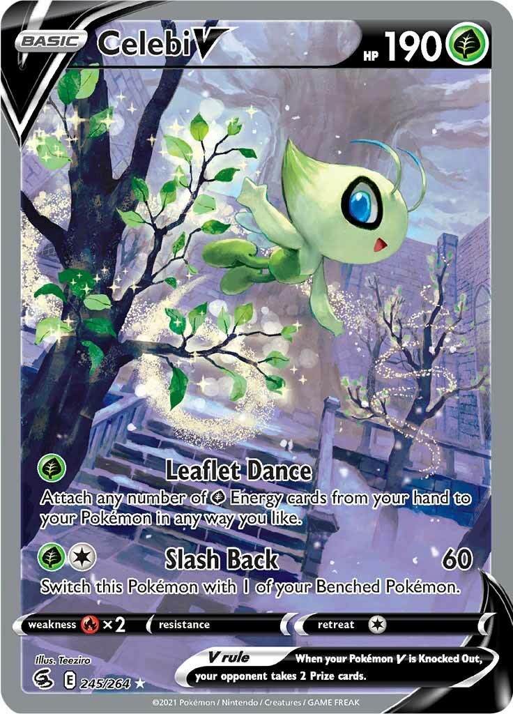 Celebi V (245/264) [Sword & Shield: Fusion Strike] | Dragon's Lair Comics and Fantasy Houston TX