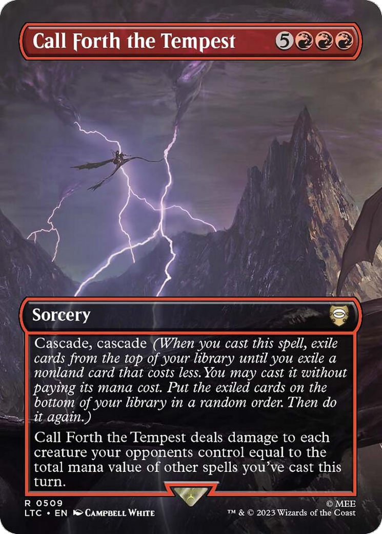 Call Forth the Tempest (Borderless) [The Lord of the Rings: Tales of Middle-Earth Commander] | Dragon's Lair Comics and Fantasy Houston TX