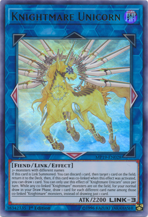 Knightmare Unicorn [MP19-EN028] Ultra Rare | Dragon's Lair Comics and Fantasy Houston TX