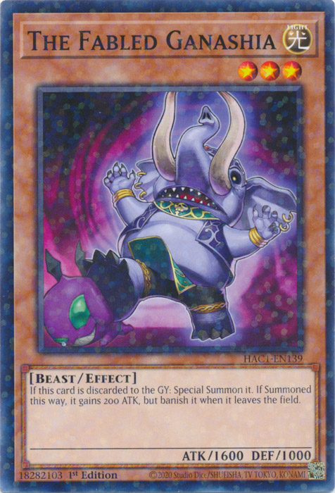 The Fabled Ganashia (Duel Terminal) [HAC1-EN139] Common | Dragon's Lair Comics and Fantasy Houston TX