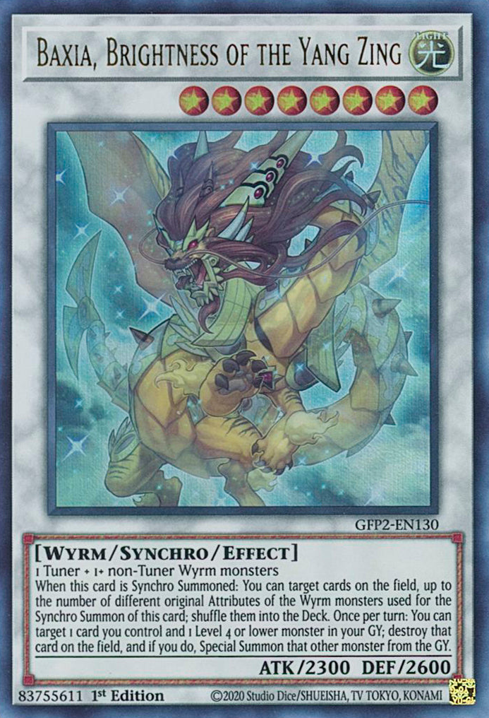 Baxia, Brightness of the Yang Zing [GFP2-EN130] Ultra Rare | Dragon's Lair Comics and Fantasy Houston TX