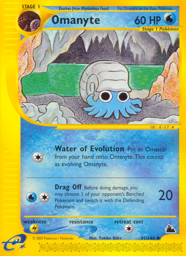 Omanyte (41/144) [Skyridge] | Dragon's Lair Comics and Fantasy Houston TX