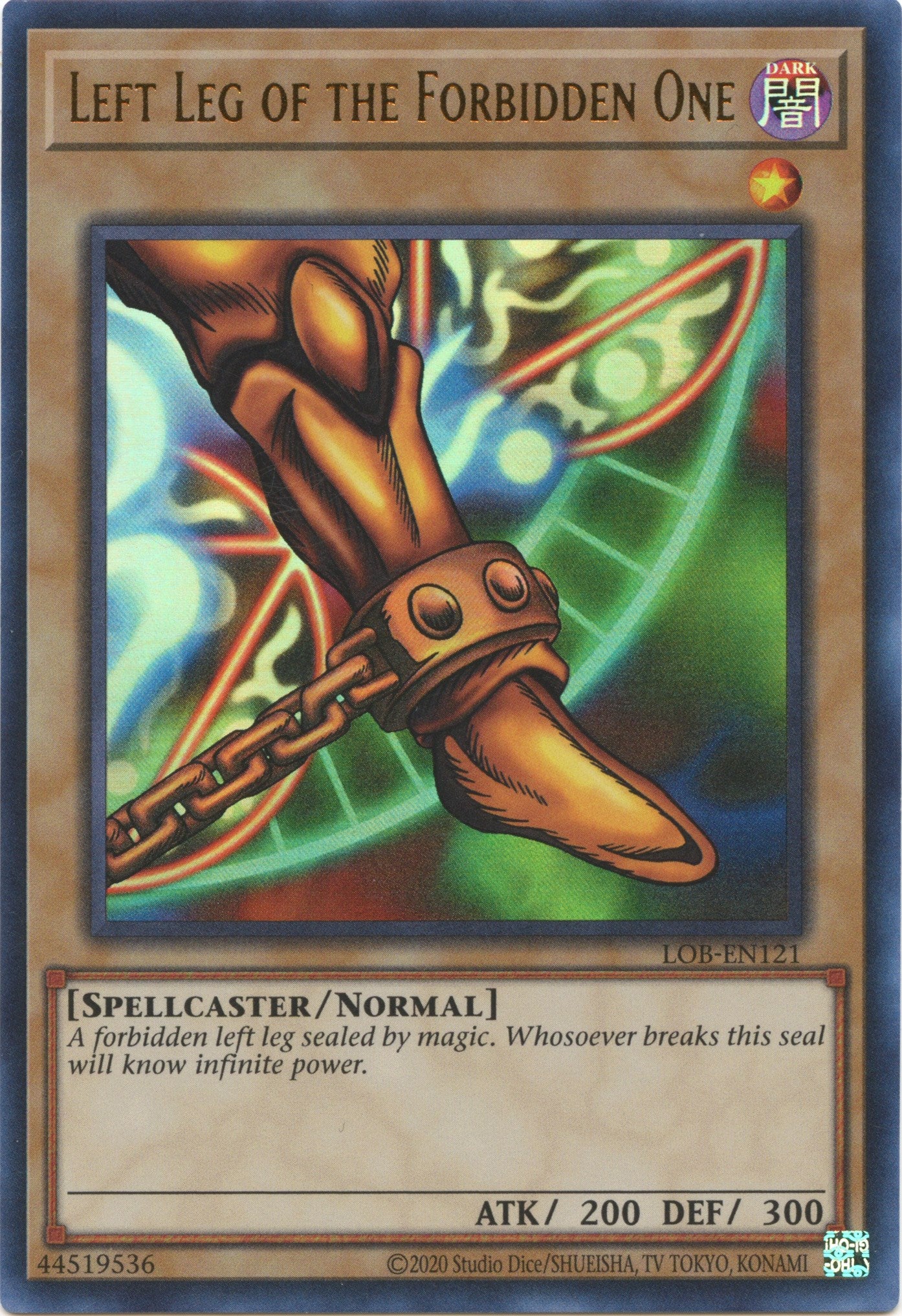 Left Leg of the Forbidden One (25th Anniversary) [LOB-EN121] Ultra Rare | Dragon's Lair Comics and Fantasy Houston TX
