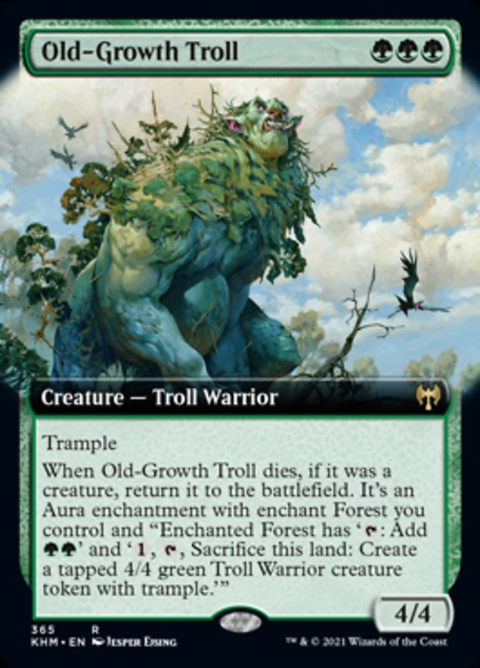 Old-Growth Troll (Extended Art) [Kaldheim] | Dragon's Lair Comics and Fantasy Houston TX