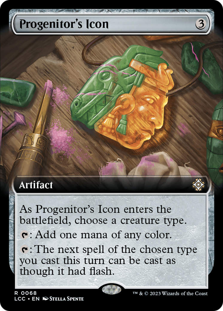 Progenitor's Icon (Extended Art) [The Lost Caverns of Ixalan Commander] | Dragon's Lair Comics and Fantasy Houston TX